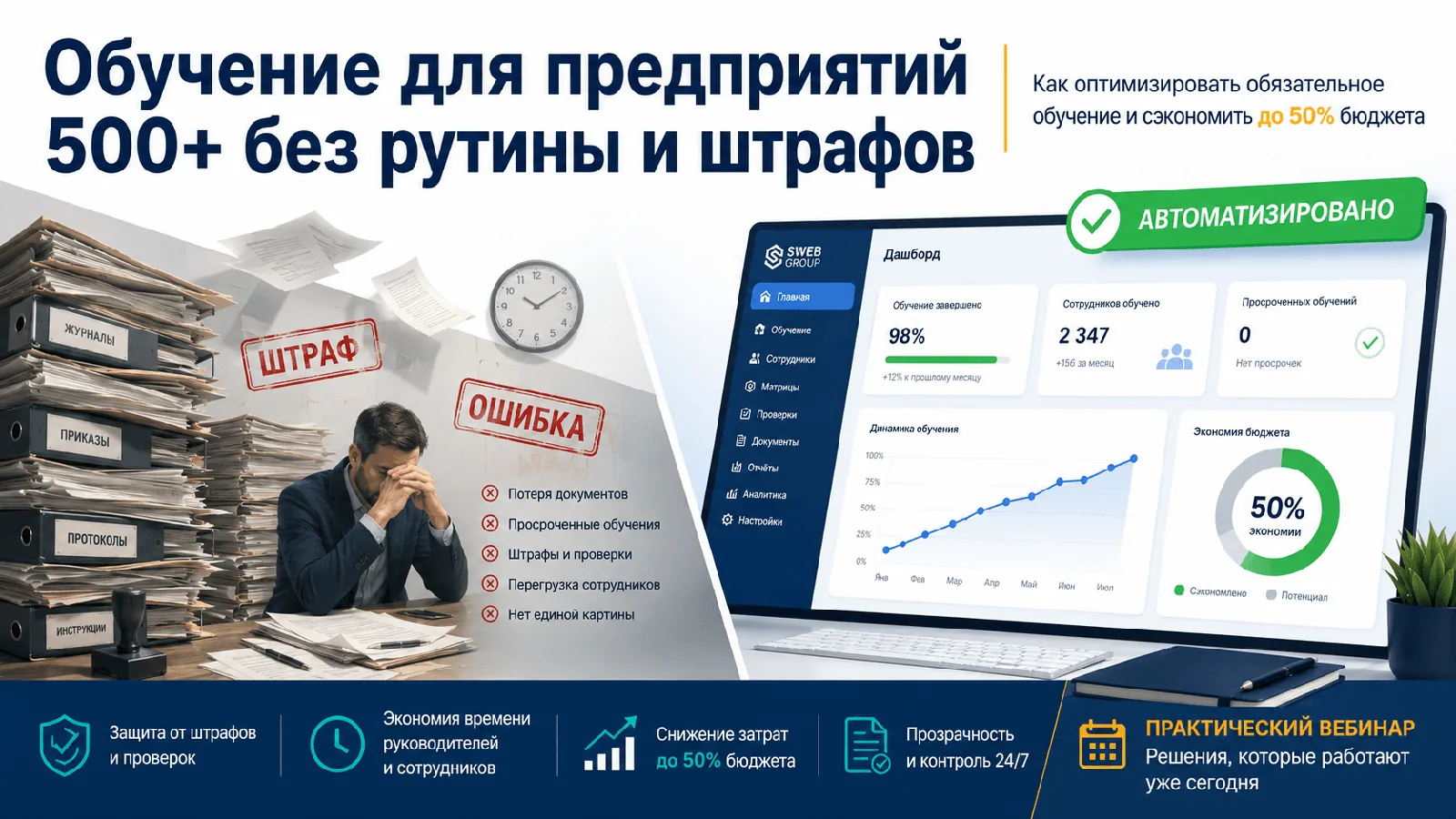 Запись вебинара: обучение для предприятий 500+